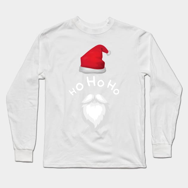 Ho Ho Ho Long Sleeve T-Shirt by leBoosh-Designs